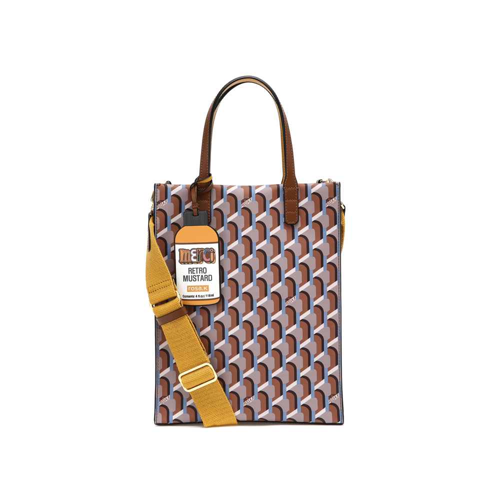 CABAS MONOGRAM TOTE CAMEL_M