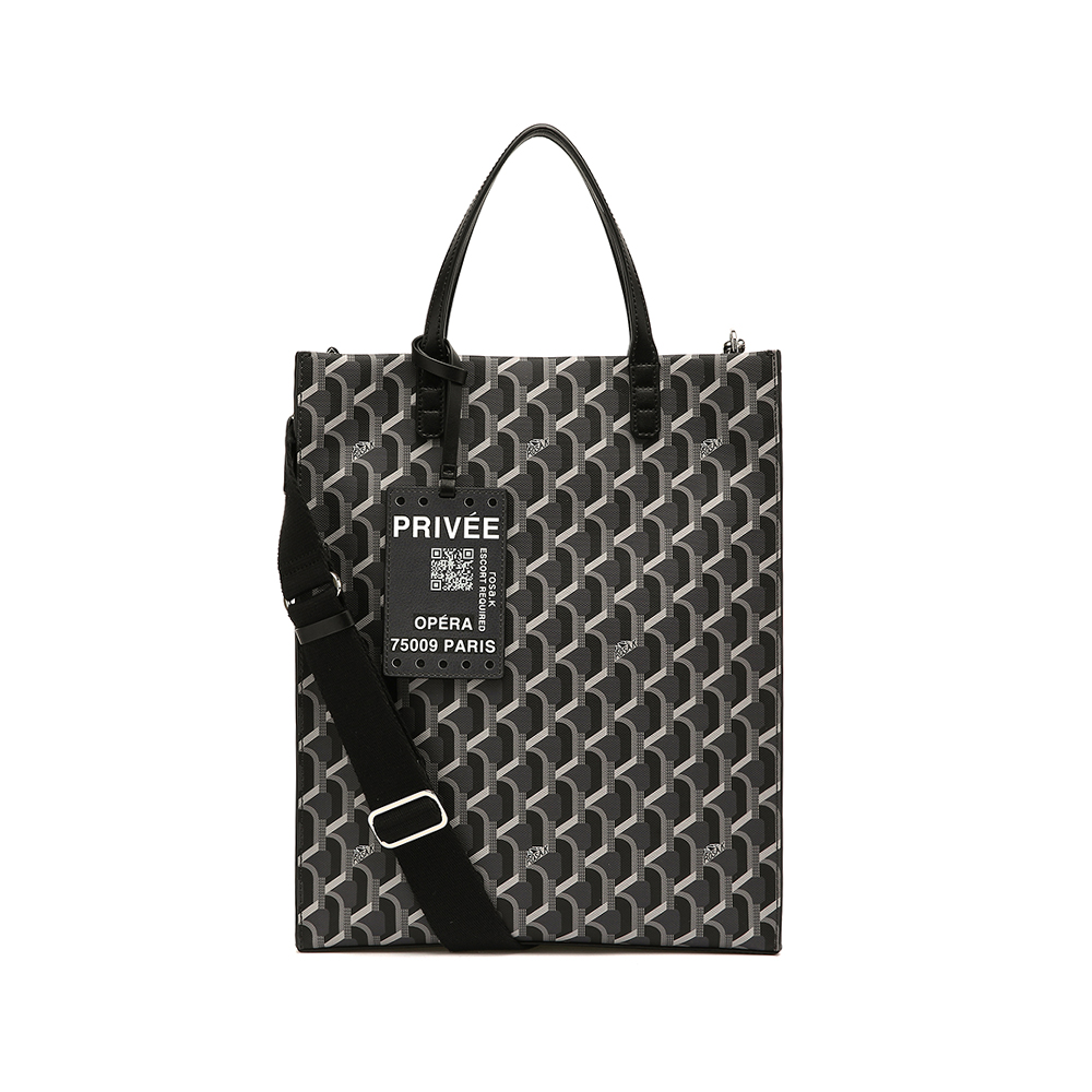 CABAS MONOGRAM TOTE SECRET BLACK_N/S