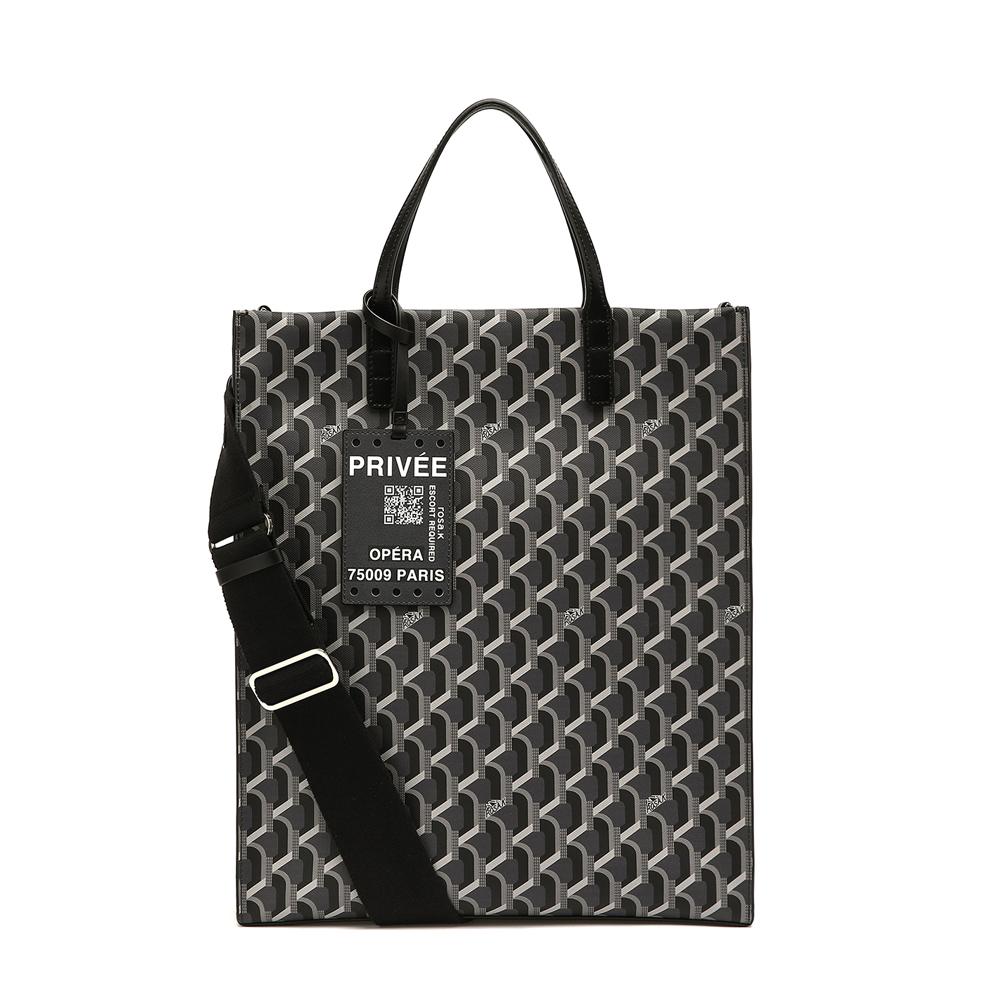 CABAS MONOGRAM TOTE SECRET BLACK_GRANDE