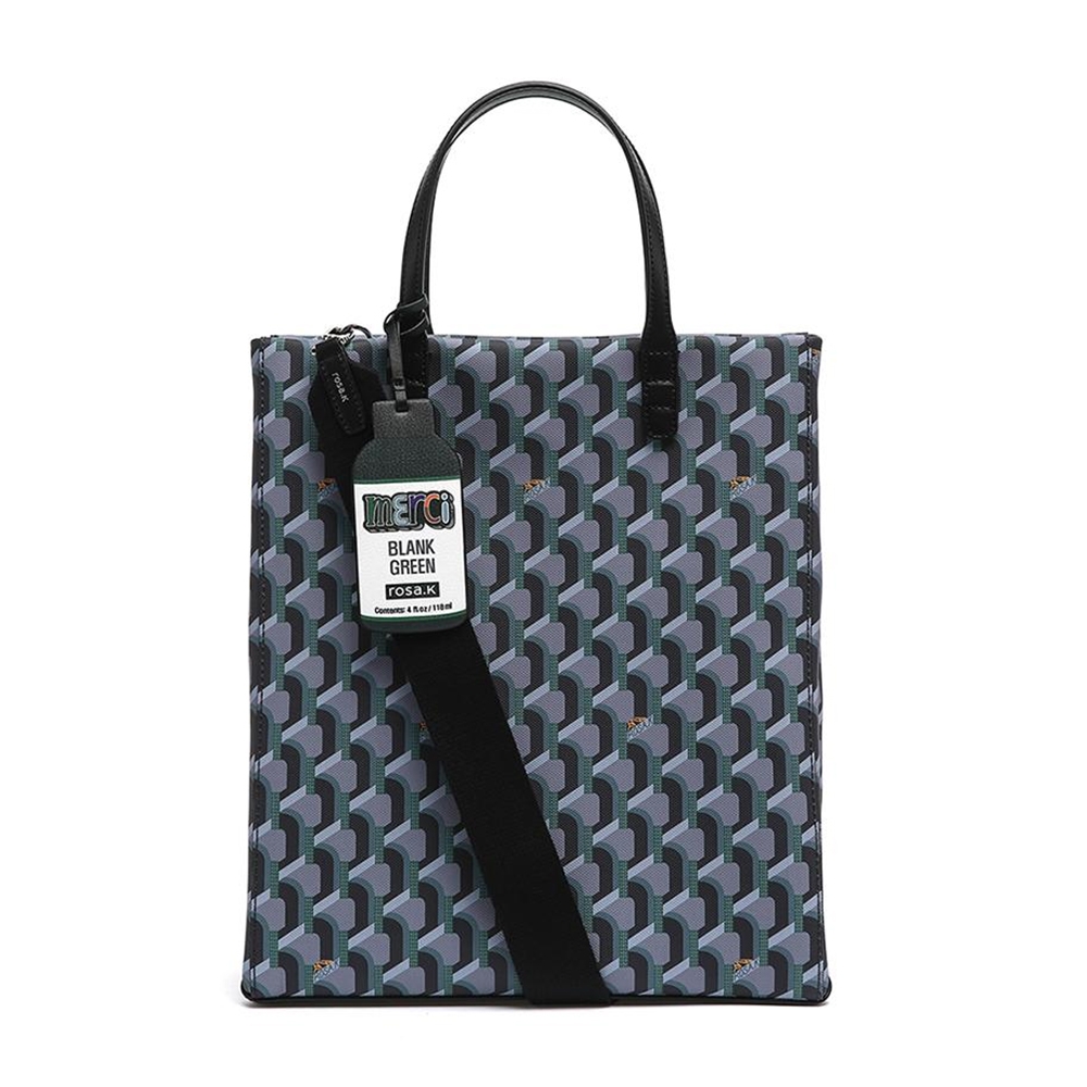 CABAS MONOGRAM TOTE GREEN_N/S