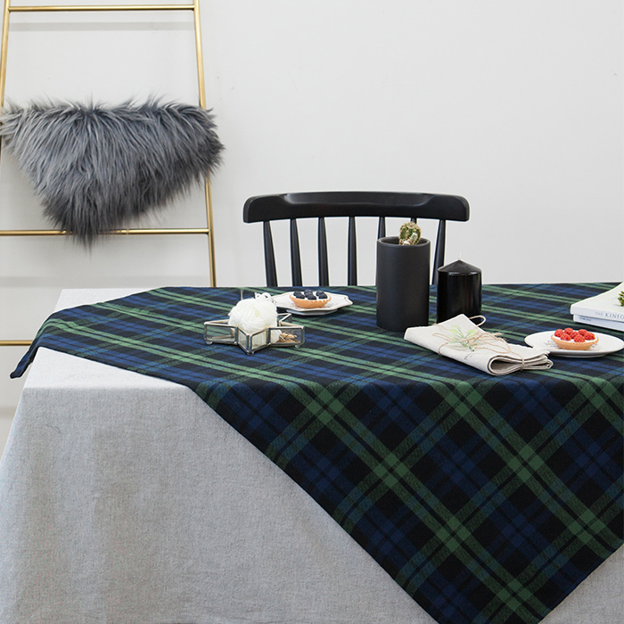 cozycotton-♡芬蘭風方格防水桌布 100*100cm