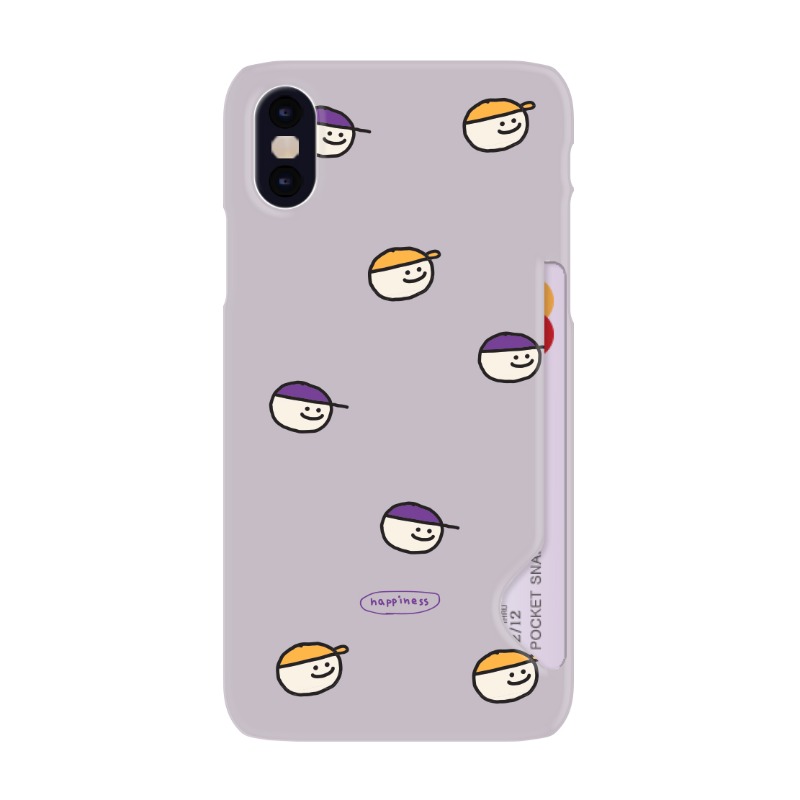 Momo Case – 270 GOOD FRIENDS (PURPLE GRAY) CARD STORAGE CASE♡韓國文創
