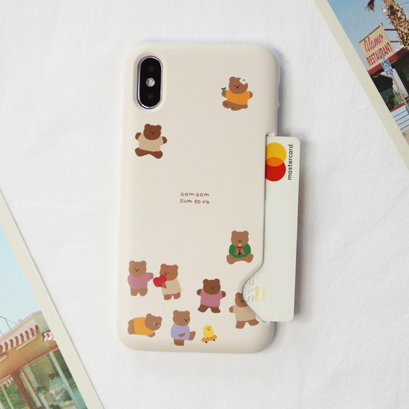 Momo Case – 232 GOMGOM SUMEORA CARD STORAGE CASE (CREAM)♡韓國文創