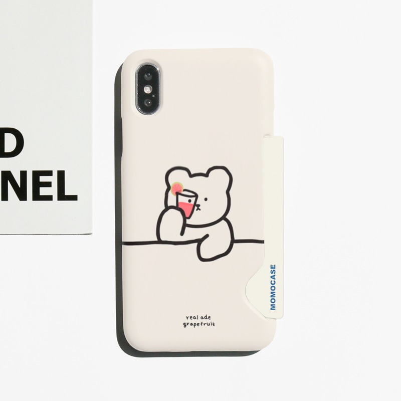 Momo Case – 381 GRAPEFRUIT BUNNY CARD STORAGE CASE♡韓國文創