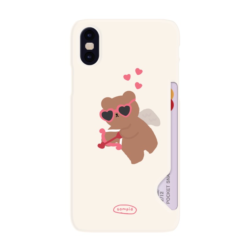 Momo Case – 238 GOMPID CARD STORAGE CASE (CREAM)♡韓國文創