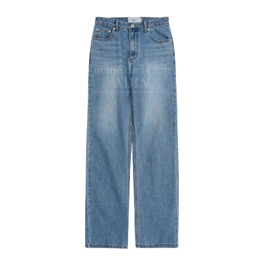 ADLV-[아크메드라비] WIDE FIT BASIC BRUSH DENIM PANTS BLUE