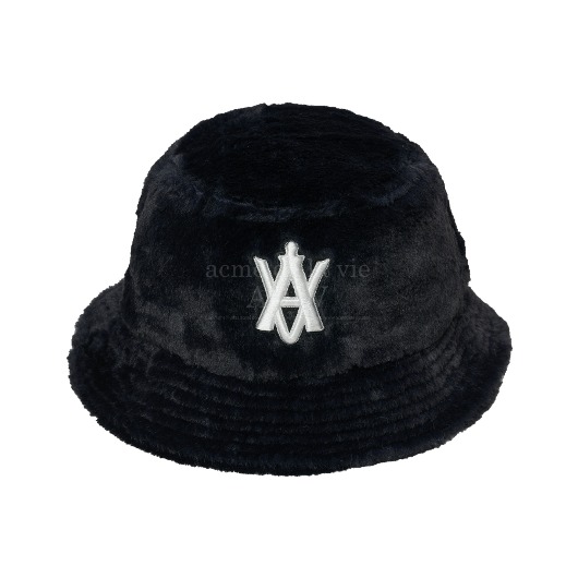 ADLV-[아크메드라비] A LOGO EMBLEM ECHO FUR BUCKET HAT BLACK(9월22일 입고예정)