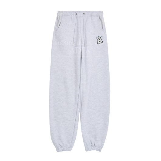 ADLV-[아크메드라비] A LOGO EMBLEM PATCH SWEAT PANTS MELANGE