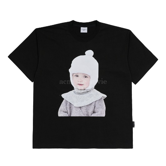 ADLV-[해외전용 상품] BABY FACE WHITE BOY SHORT SLEEVE T-SHIRT BLACK