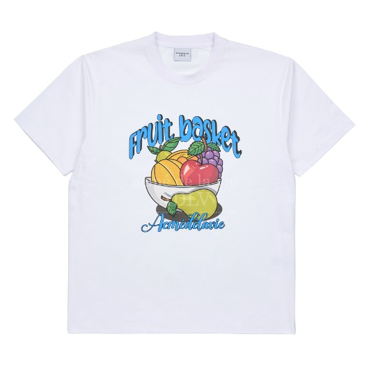 ADLV-[해외전용 상품] FRUIT BASKET ARTWORK SHORT SLEEVE T-SHIRT WHITE