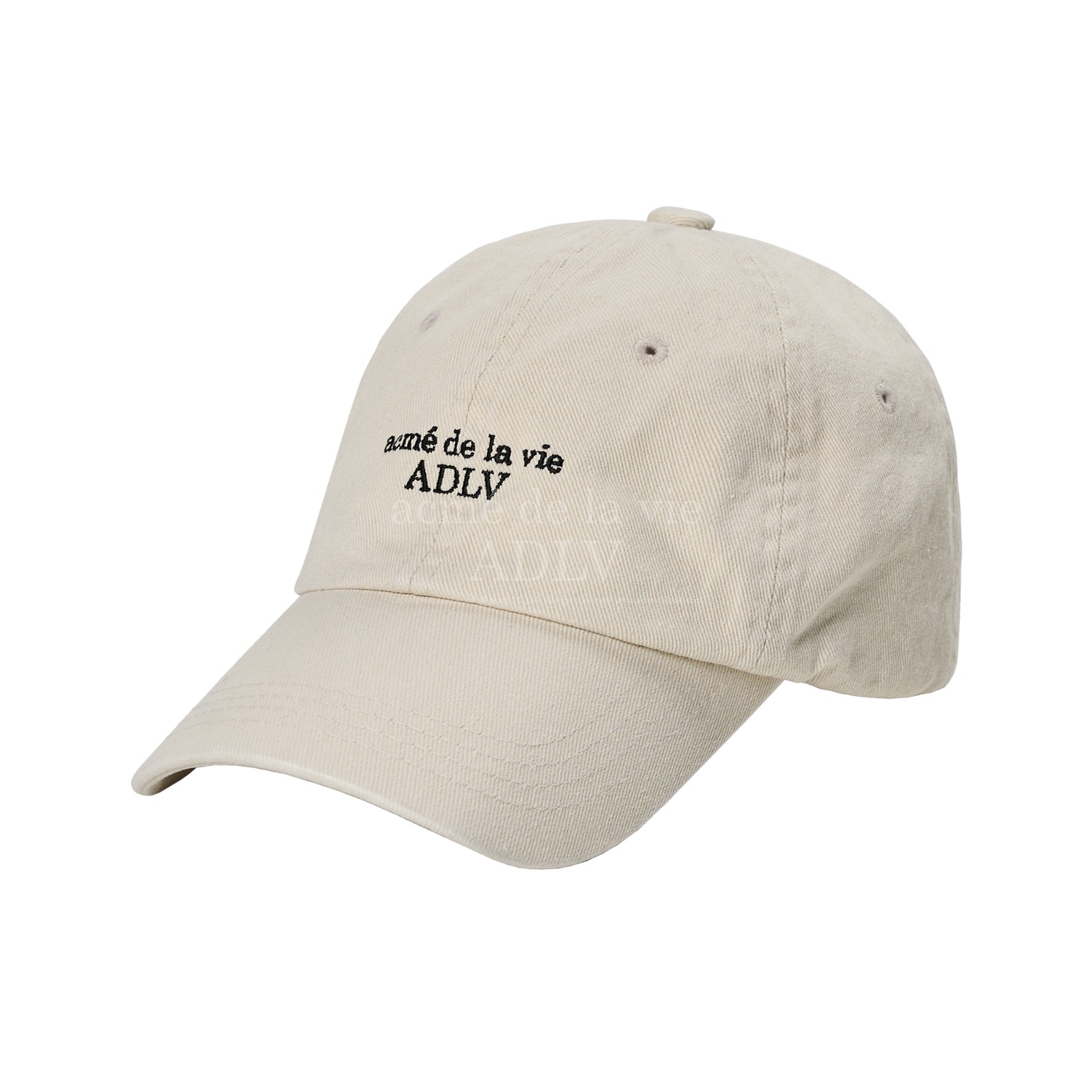 ADLV-[아크메드라비] BASIC LOGO EMBLEM WASHING BALL CAP BEIGE
