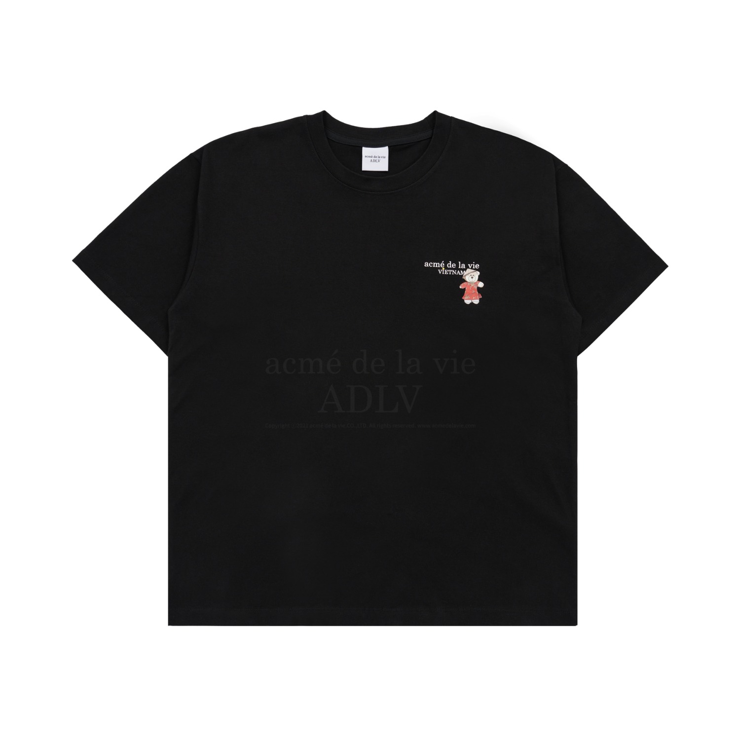 ADLV-[해외전용 상품] BASIC LOGO VIETNAM EXCLUSIVE SHORT SLEEVE T-SHIRT BLACK