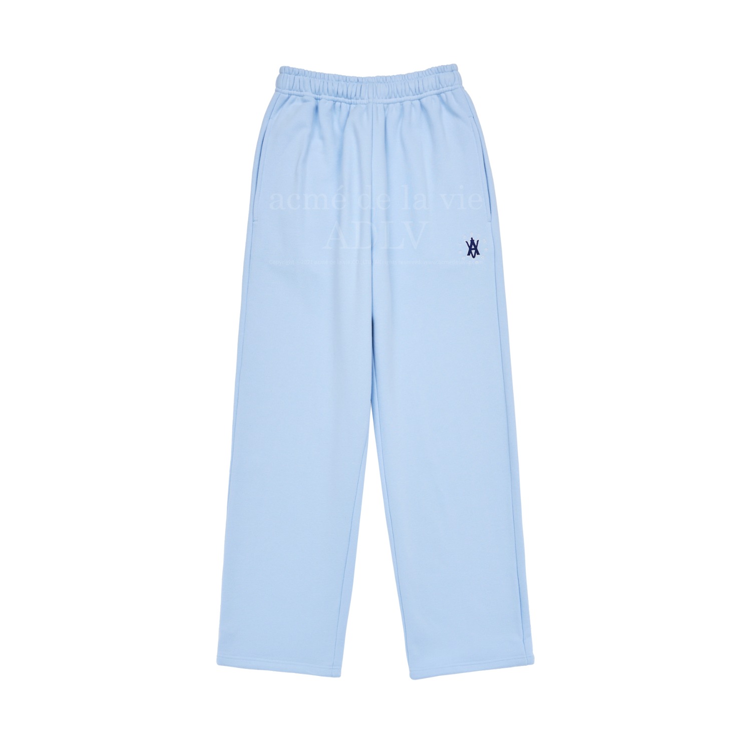 ADLV-[아크메드라비] A LOGO EMBLEM ROUNDING EMBROIDERY TRAINING PANTS SKY BLUE(12월16일 입고예정)