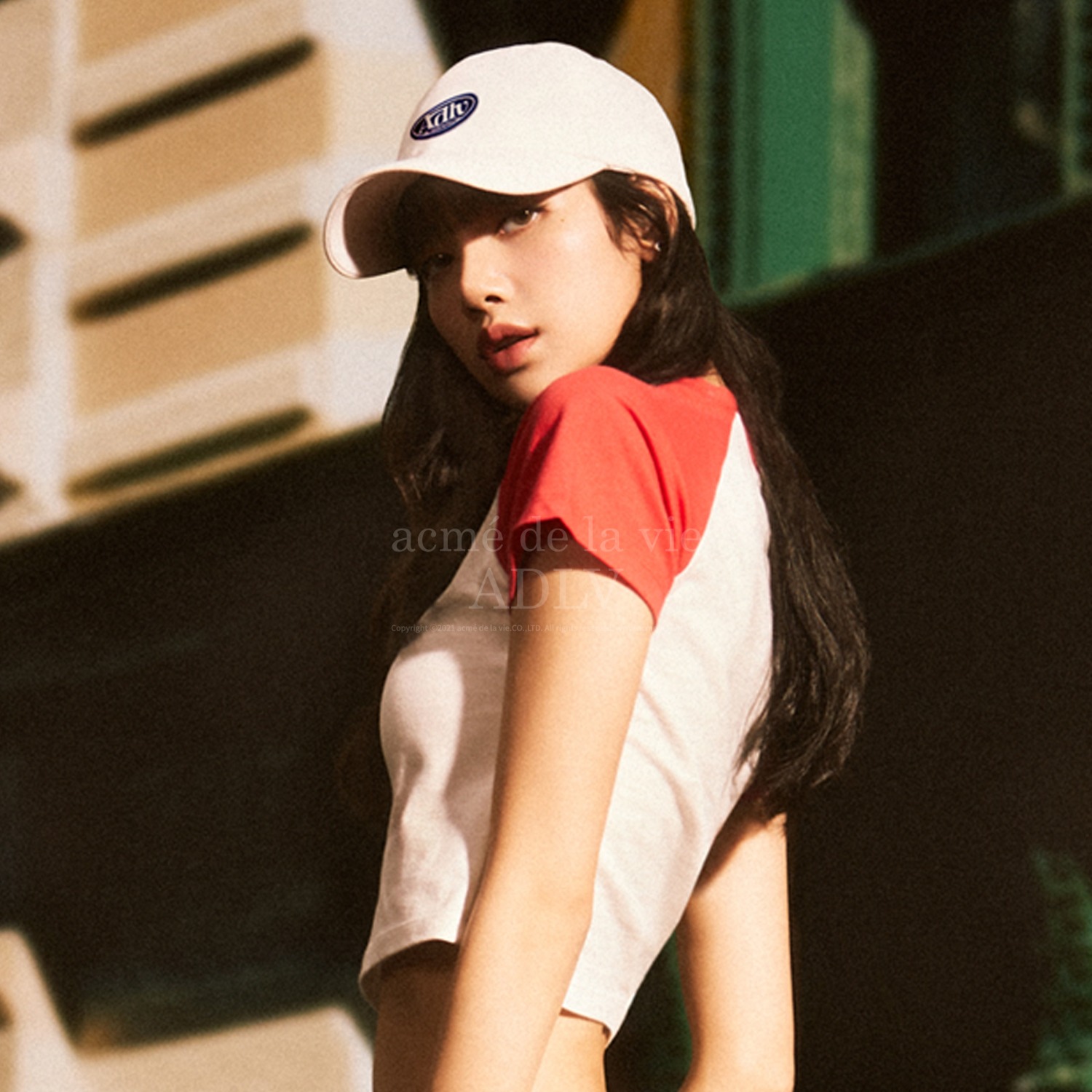 ADLV-[아크메드라비] ADLV CIRCLE WAPPEN BALL CAP WHITE