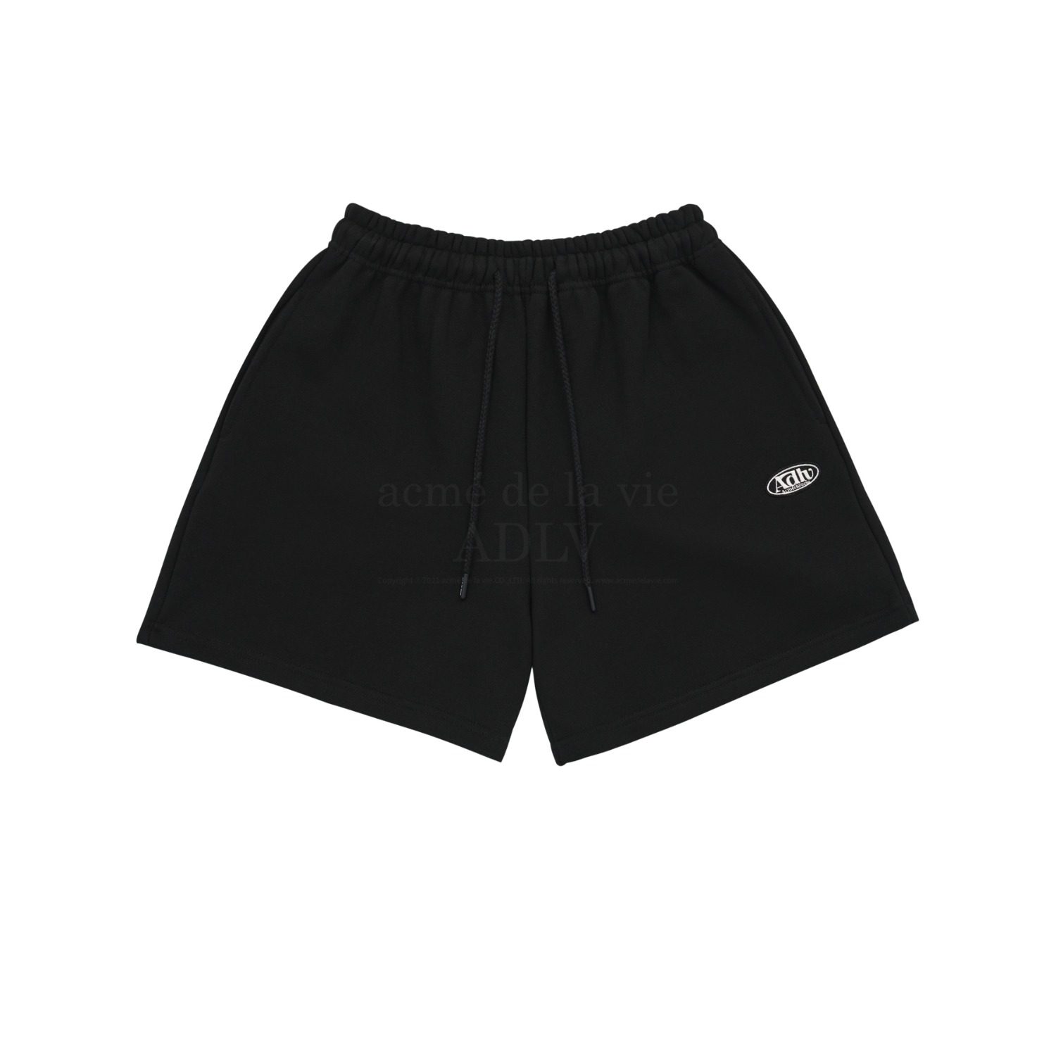 ADLV-[아크메드라비] ADLV CIRCLE WAPPEN TRAINING SHORT PANTS (W) BLACK
