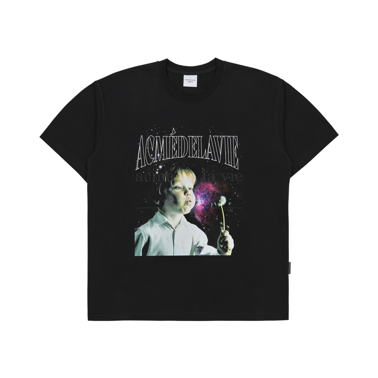 ADLV-[아크메드라비] DTP DANDELION BOY BABY FACE SHORT SLEEVE T-SHIRT BLACK