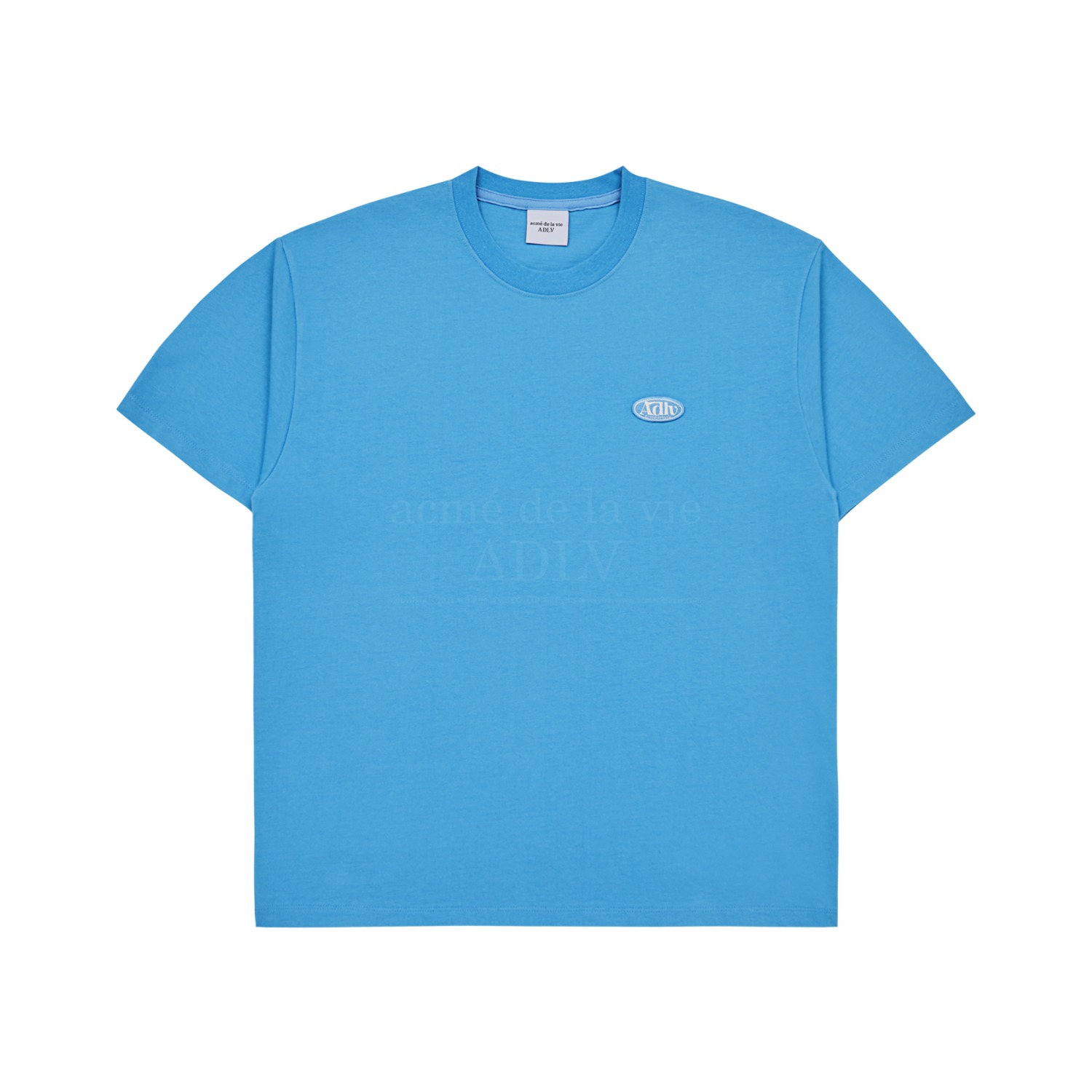 ADLV-[아크메드라비] ADLV CIRCLE WAPPEN BASIC SHORT SLEEVE T-SHIRT SKY BLUE