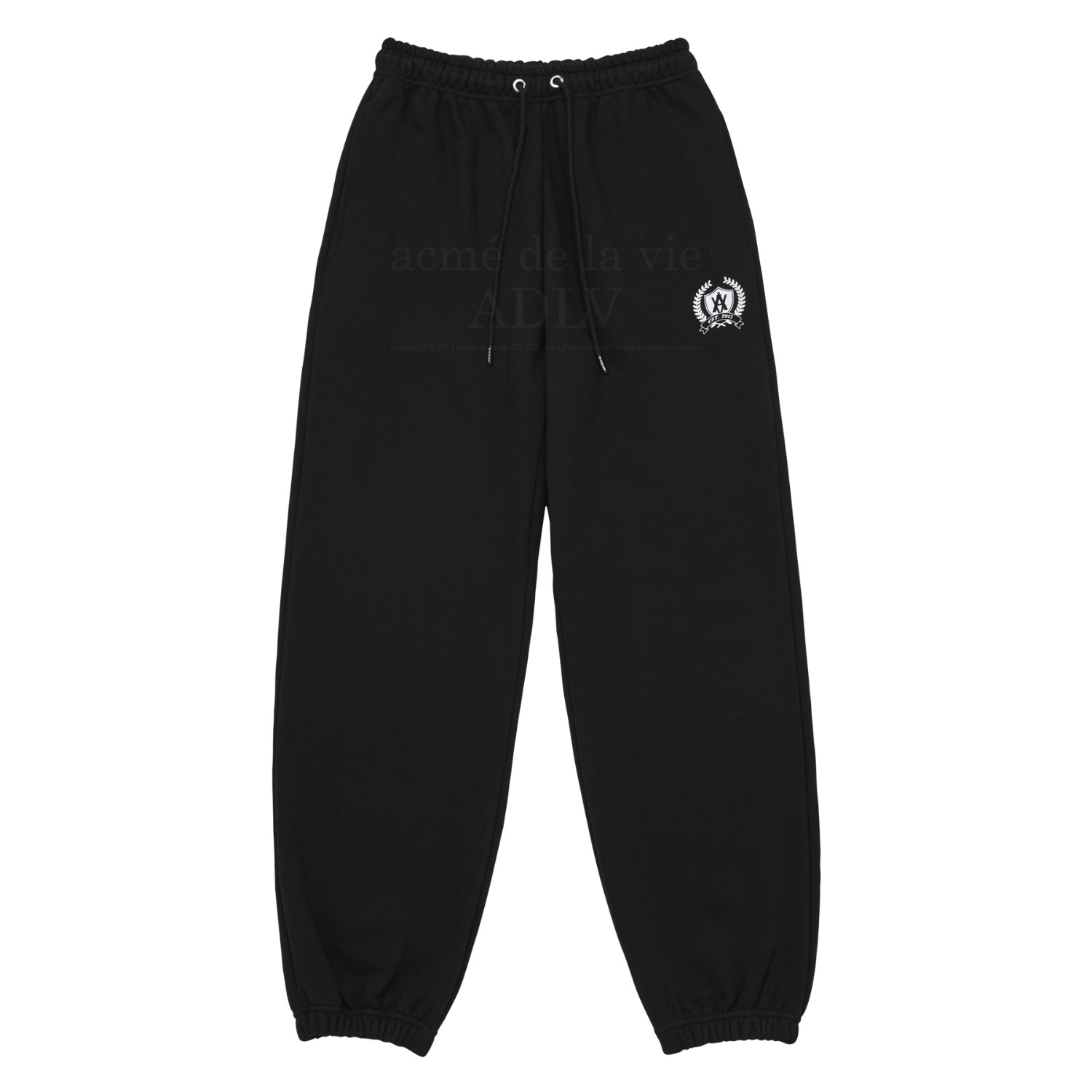 ADLV-[아크메드라비] A LOGO SYMBOL PRINTING TRAINING PANTS BLACK