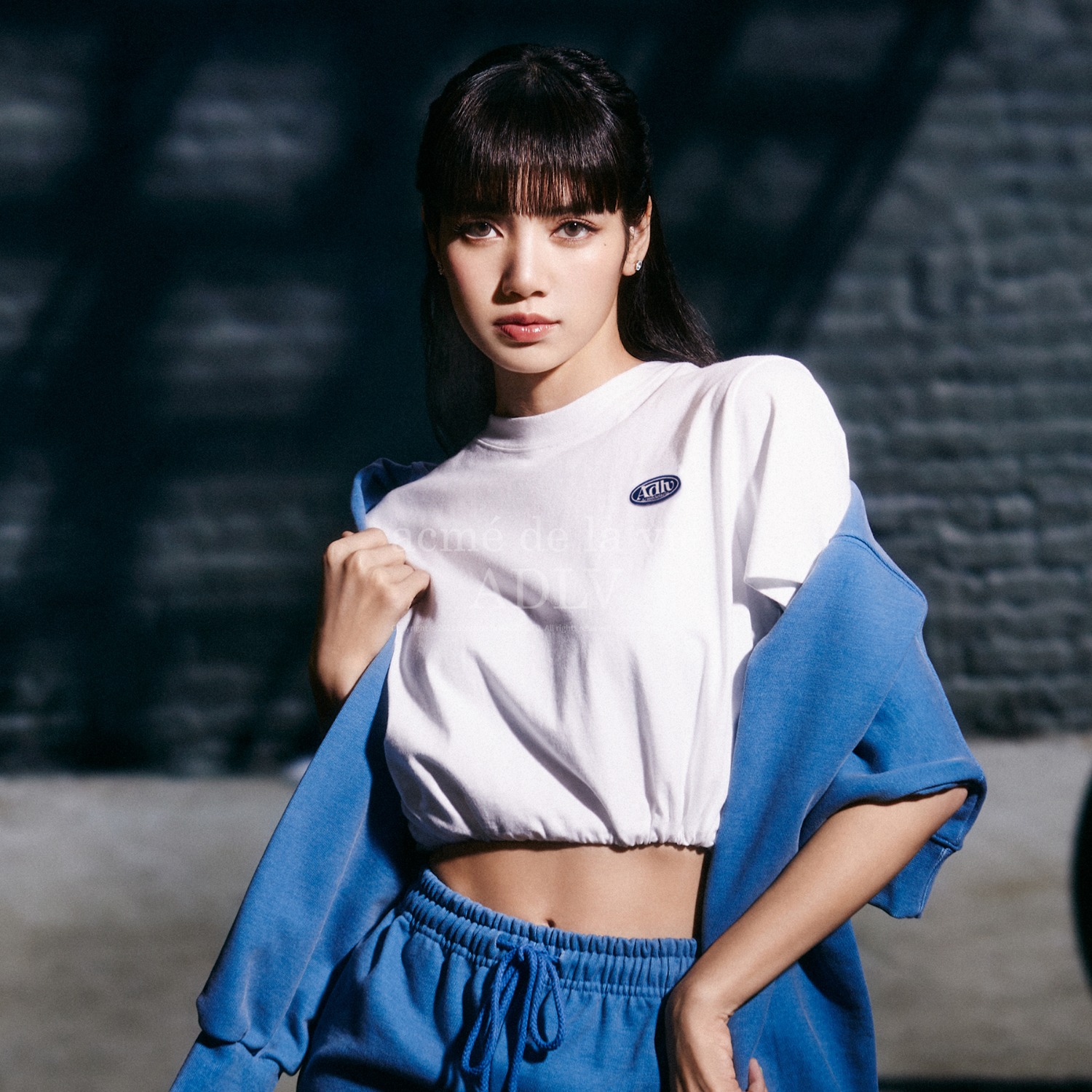 ADLV-[아크메드라비] ADLV CIRCLE WAPPEN CROP SHORT SLEEVE T-SHIRT WHITE