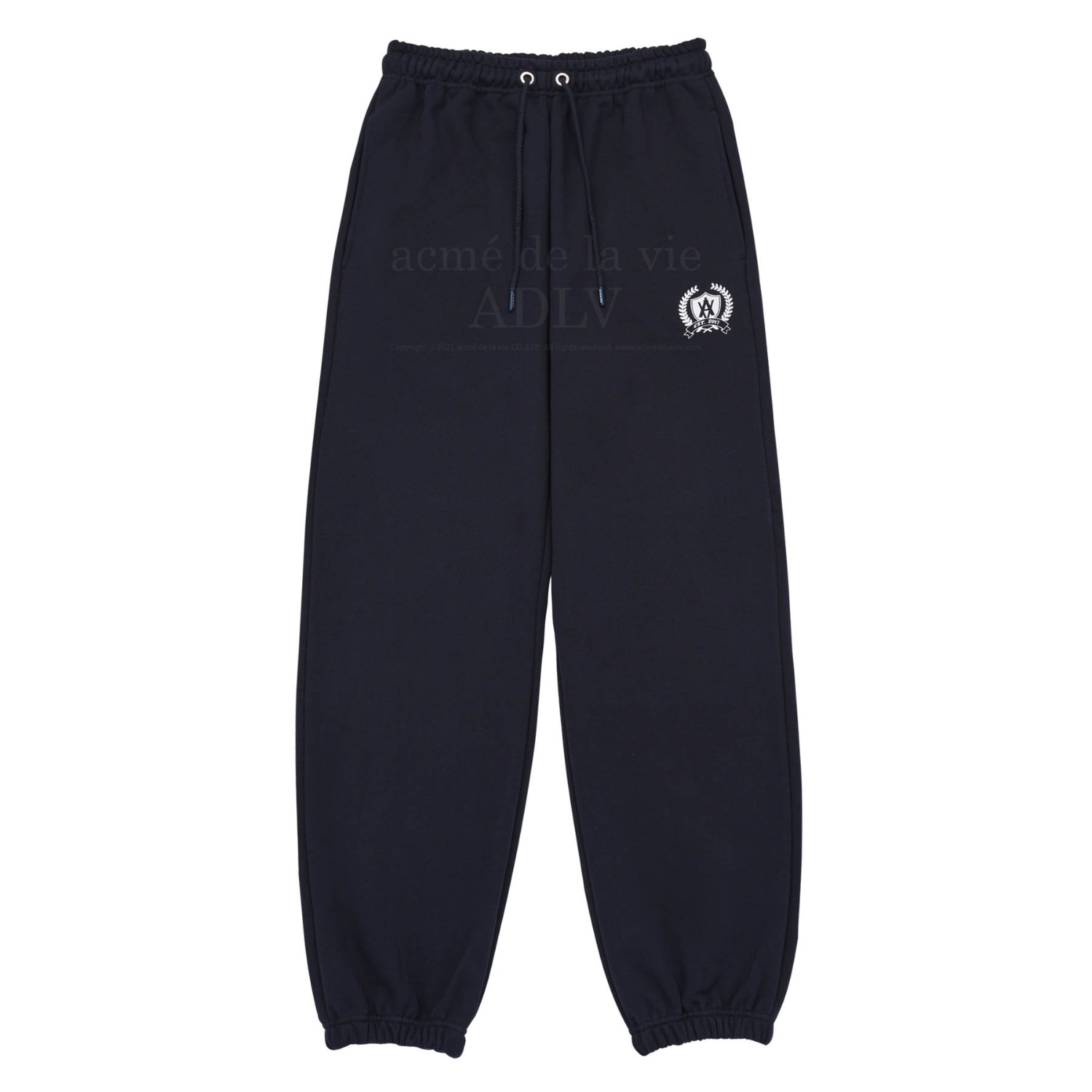 ADLV-[아크메드라비] A LOGO SYMBOL PRINTING TRAINING PANTS NAVY