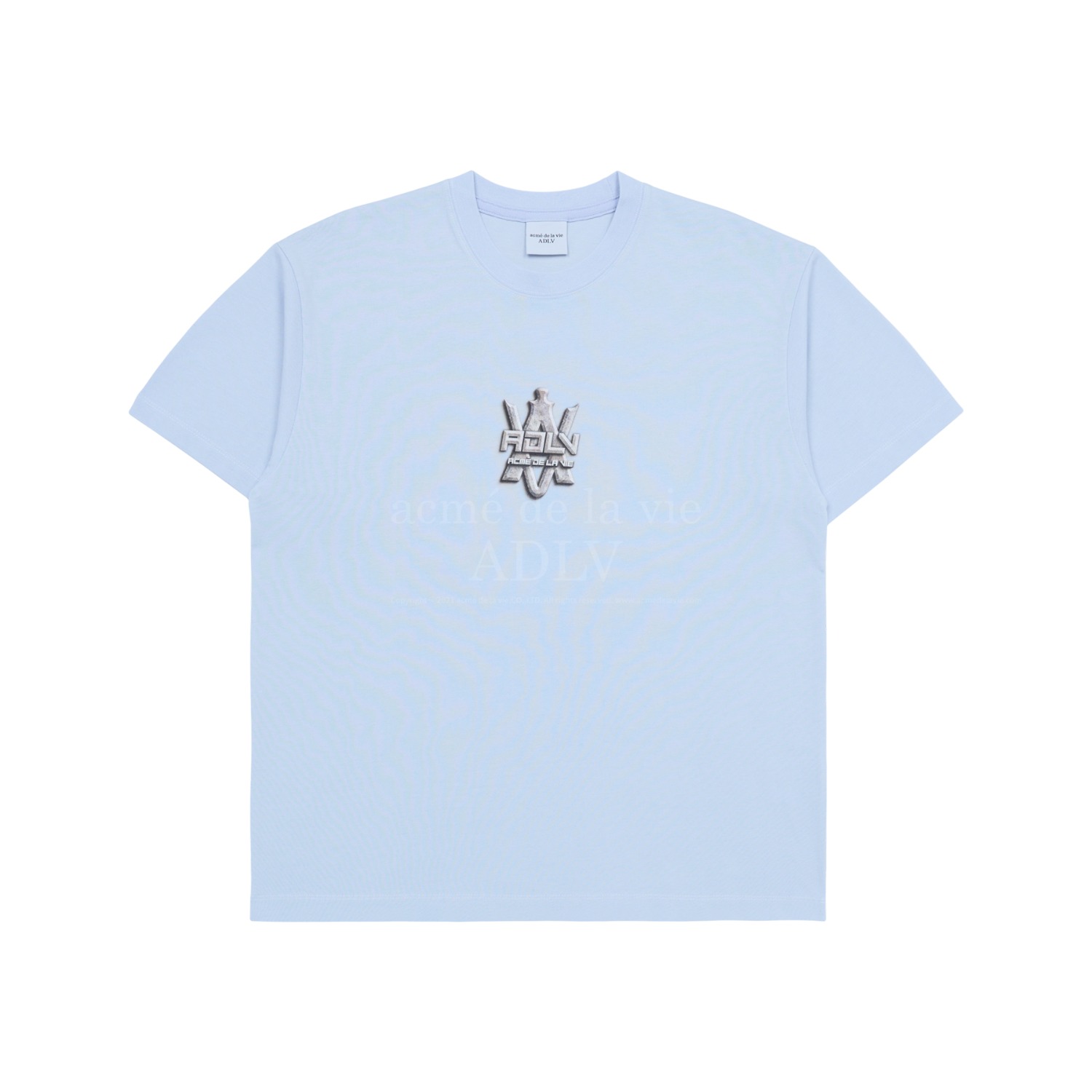 ADLV-[아크메드라비] STONE ARTWORK SHORT SLEEVE T-SHIRT LIGHT BLUE