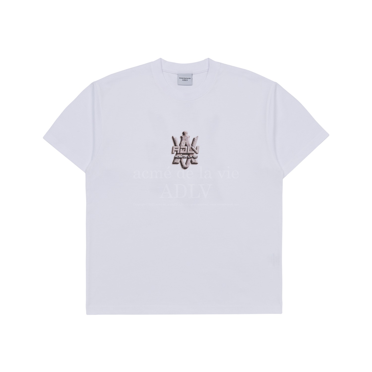 ADLV-[아크메드라비] STONE ARTWORK SHORT SLEEVE T-SHIRT WHITE
