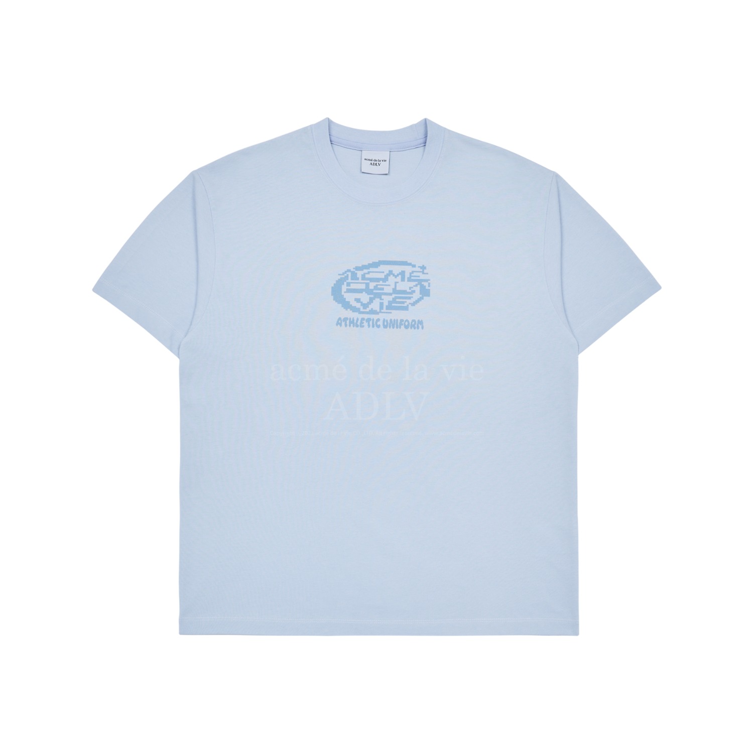 ADLV-[아크메드라비] CIRCLE PIXEL LOGO SHORT SLEEVE T-SHIRT SKY BLUE