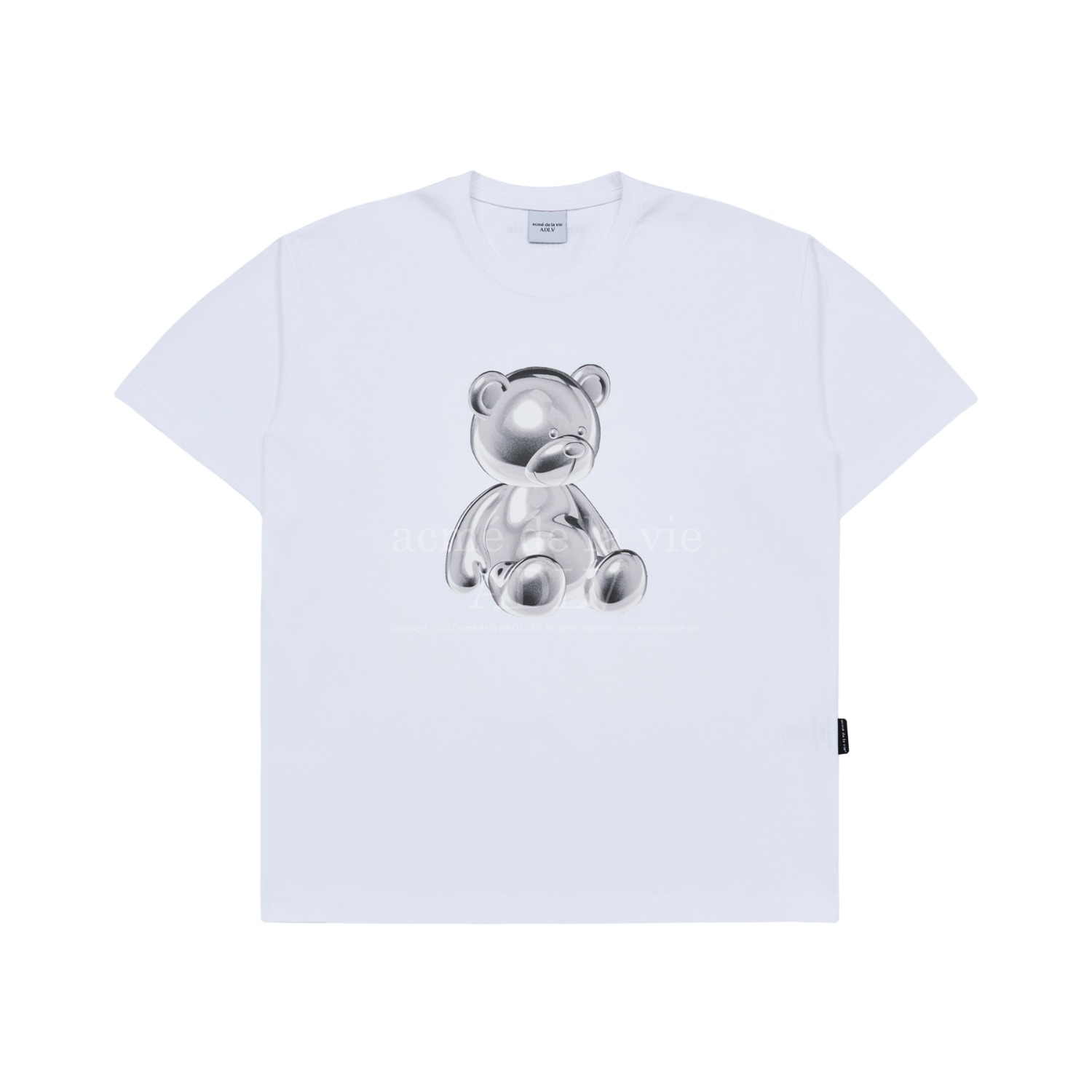 ADLV-[아크메드라비] METAL BEAR SHORT SLEEVE T-SHIRT WHITE