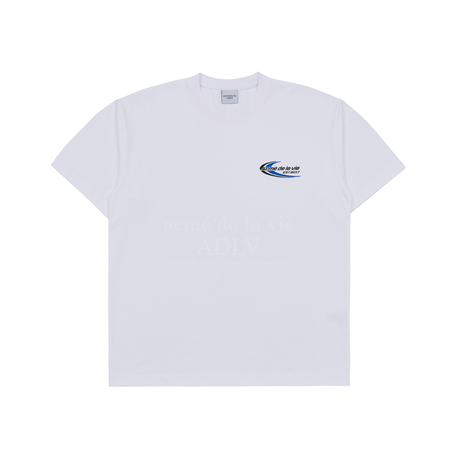 ADLV-[아크메드라비] RACING LOGO SHORT SLEEVE T-SHIRT WHITE