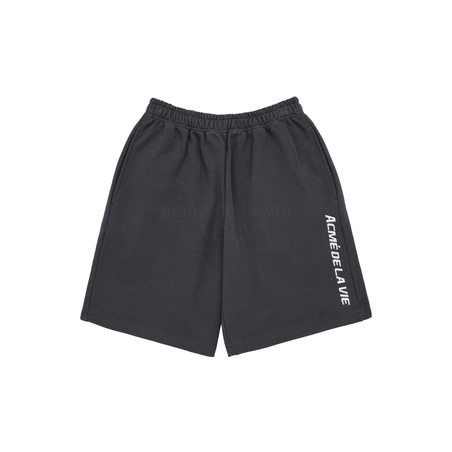 ADLV-[아크메드라비] SPORTY LOGO EMBROIDERY TRAINING SHORT PANTS CHARCOAL