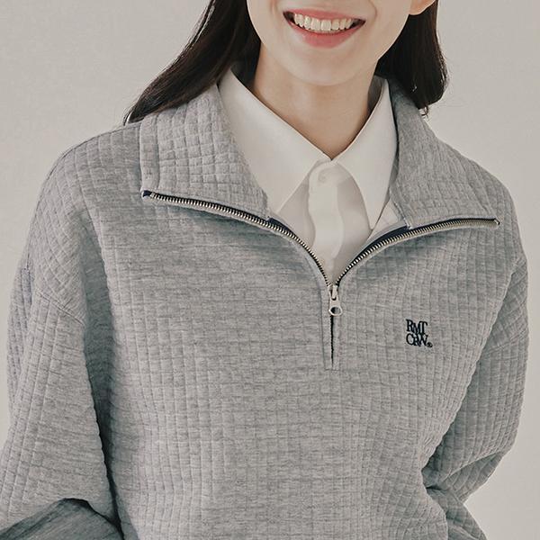 韓國Romantic Crown - WAFFLE EMBOSS TURTLENECK_GREY