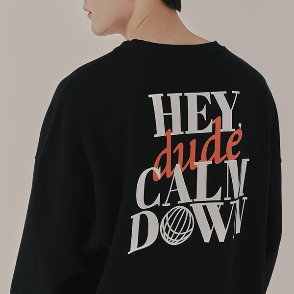 韓國Romantic Crown - LETTERING LONG SLEEVE_BLACK