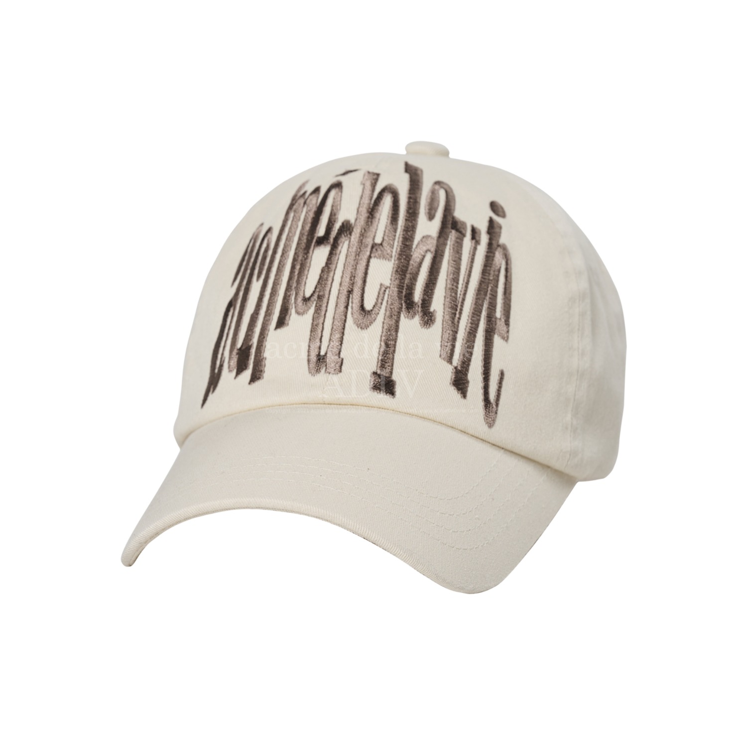 ADLV-[아크메드라비] UNBALANCE BIG LOGO BALL CAP BEIGE(2월17일 입고예정)