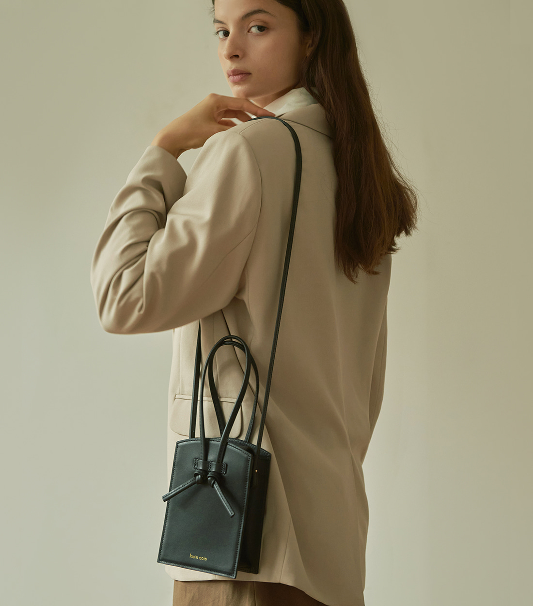 韓國louie ooie - peggy bag (black)