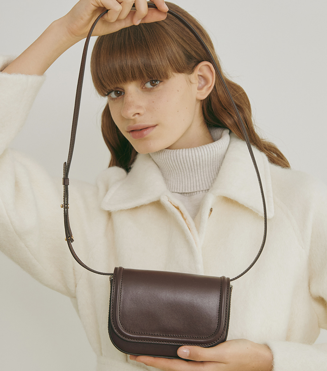 韓國louie ooie - layla bag (deep wine)