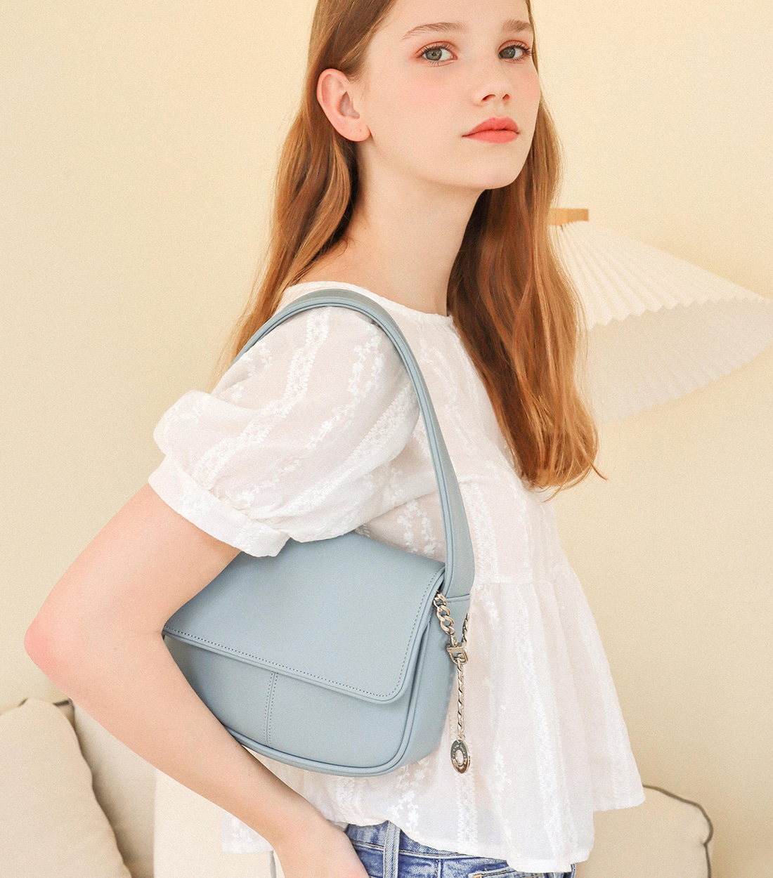 韓國louie ooie - etta bag (blue)