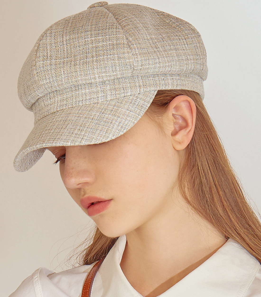 韓國louie ooie - boni newsboy cap (mix light blue)