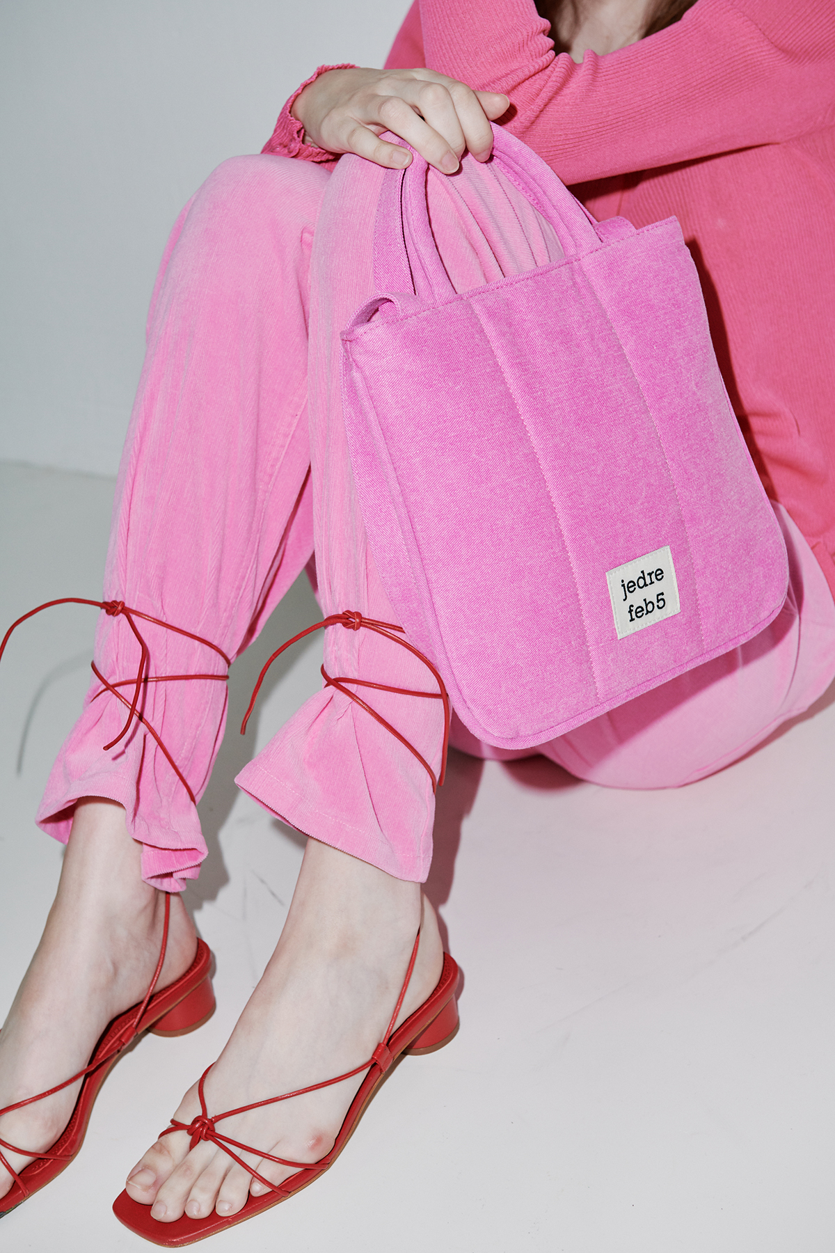 韓國JEDREFEB5 - FLUFFY BAG_pink