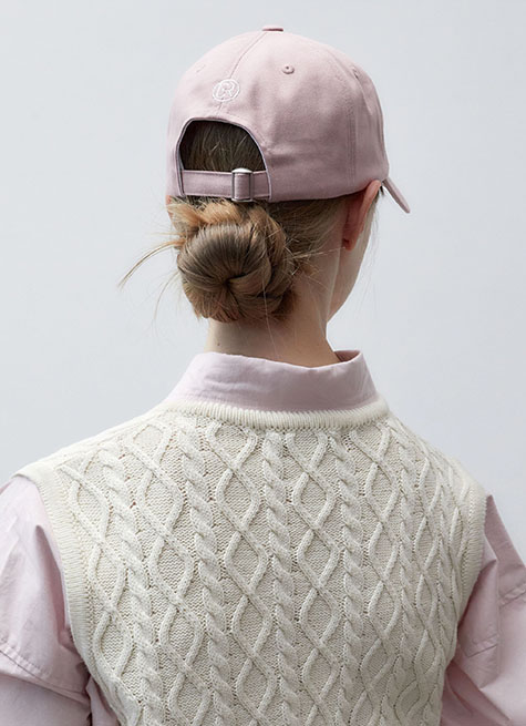 韓國ITER - SIMPLE LOGO COTTON BALL CAP_PINK