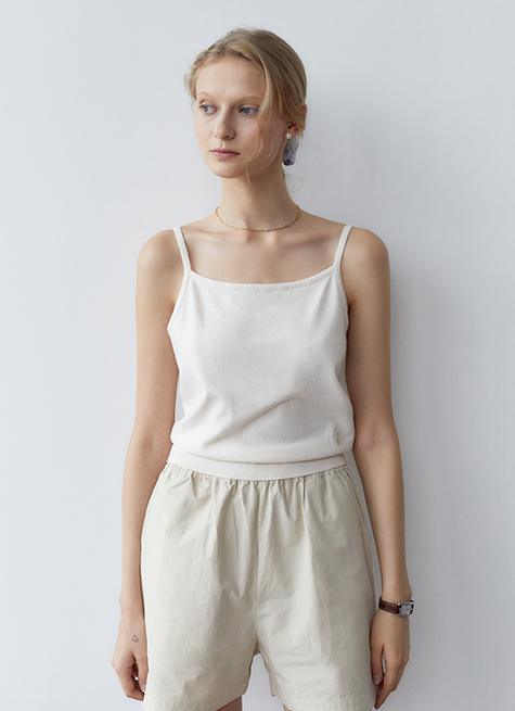 韓國ITER - SWEET ROUND NECK CROP CARDIGAN SET _IVORY