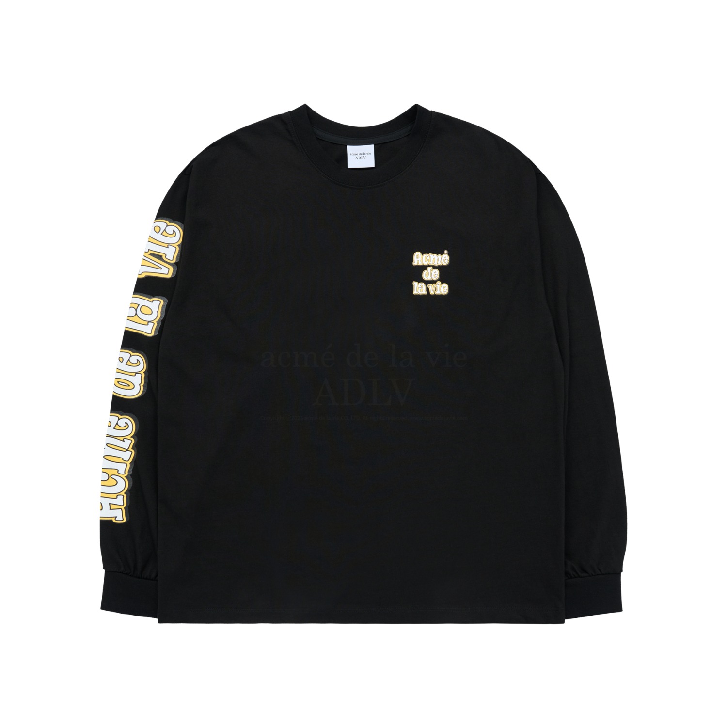 ADLV-[아크메드라비] MAGIC RETRO LOGO LONG SLEEVE T-SHIRT BLACK