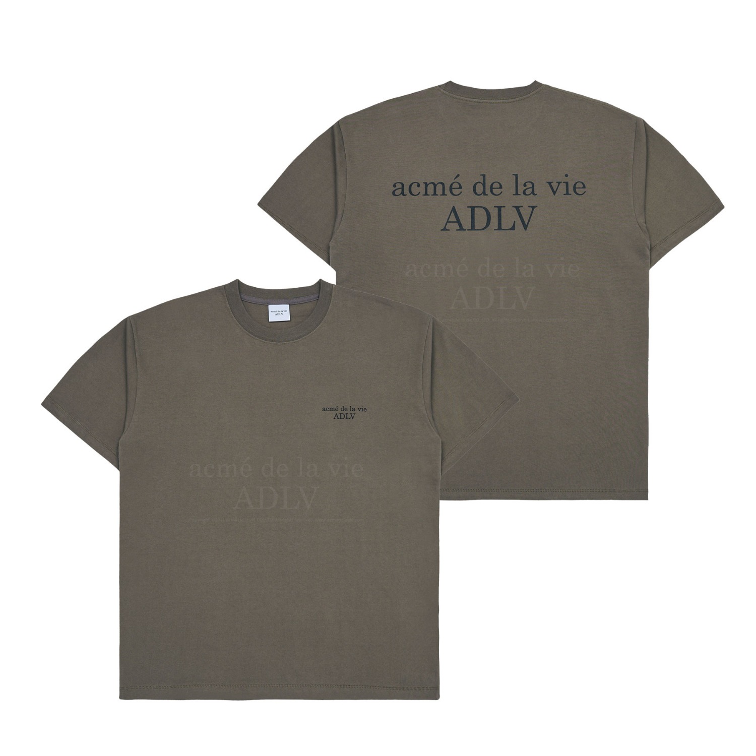 ADLV-[아크메드라비] BASIC LOGO SEASON2 SHORT SLEEVE T-SHIRT COCOA