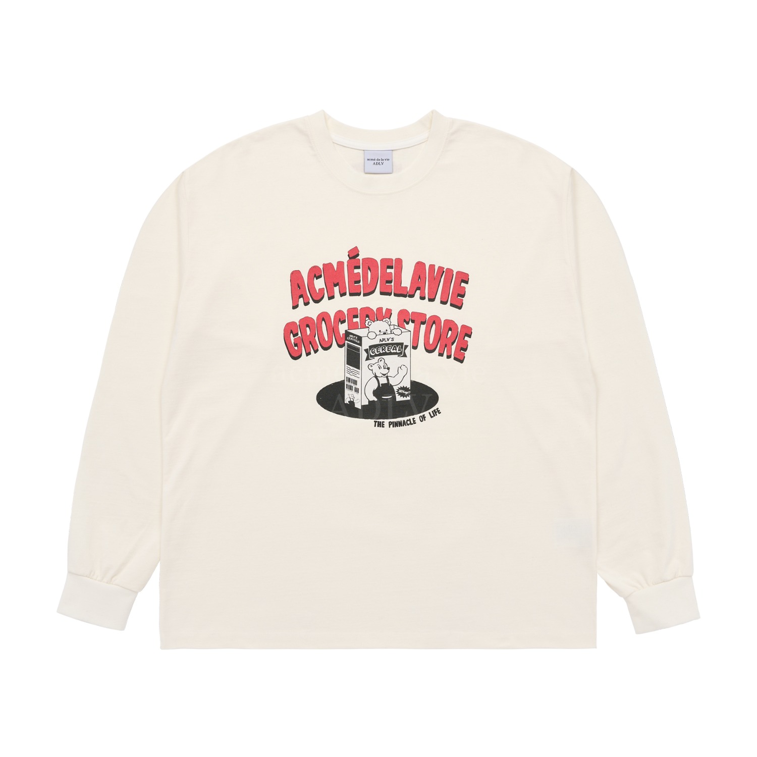 ADLV-[아크메드라비] ADLV CONCEPT STORE LONG SLEEVE T-SHIRT CREAM