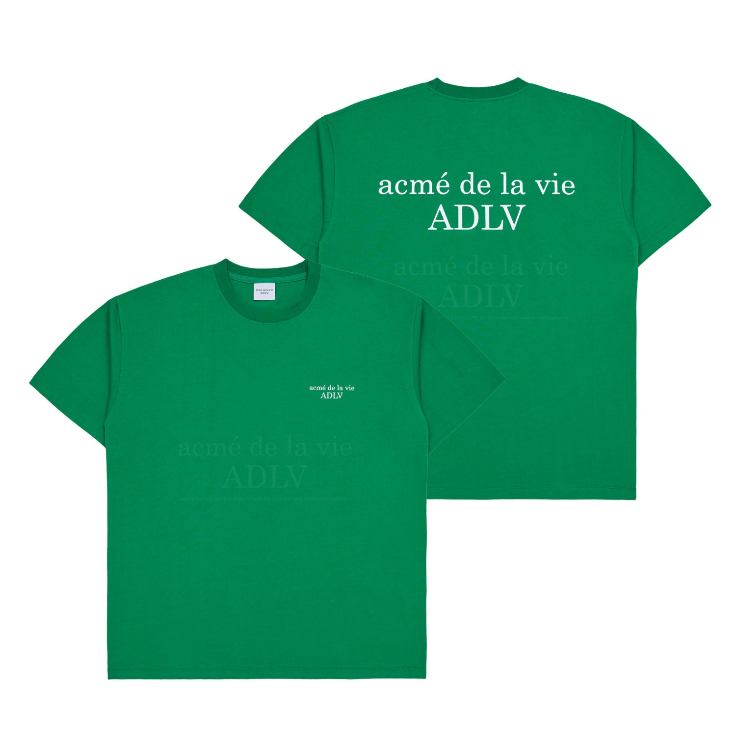 ADLV-[아크메드라비] BASIC LOGO SEASON2 SHORT SLEEVE T-SHIRT GREEN