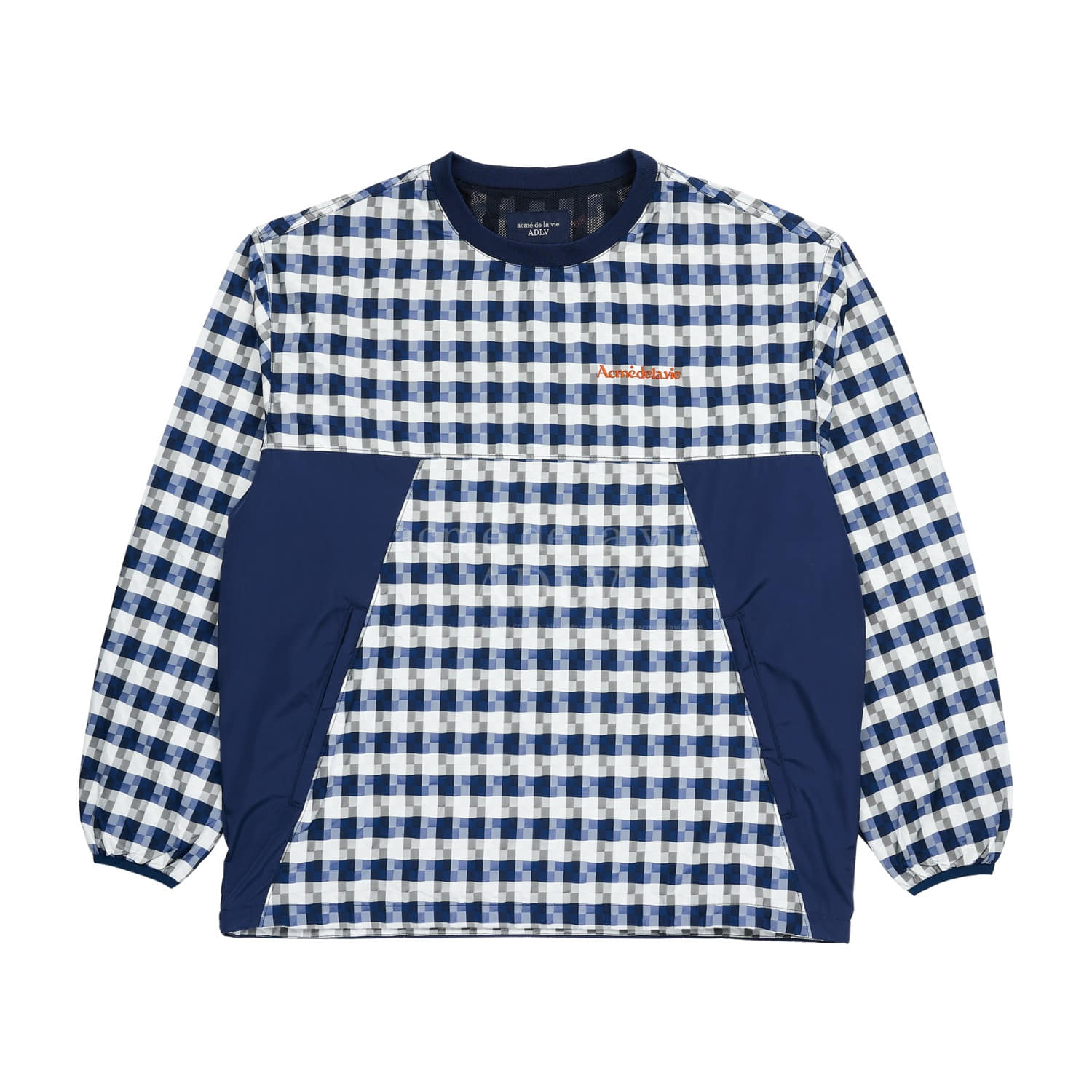 ADLV-[아크메드라비] CONTRAST WOVEN SETUP LONG SLEEVE CHECKS