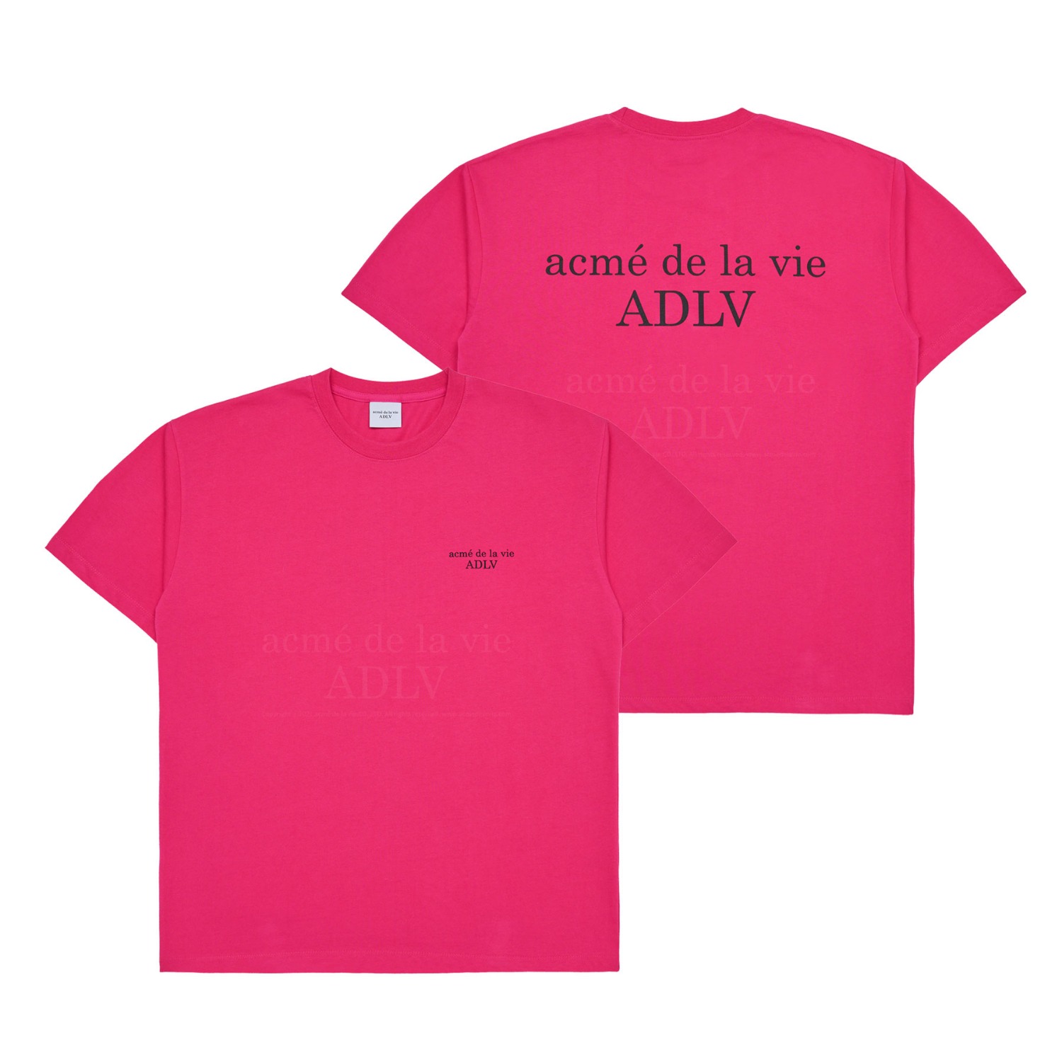 ADLV-[아크메드라비] BASIC LOGO SEASON2 SHORT SLEEVE T-SHIRT PINK