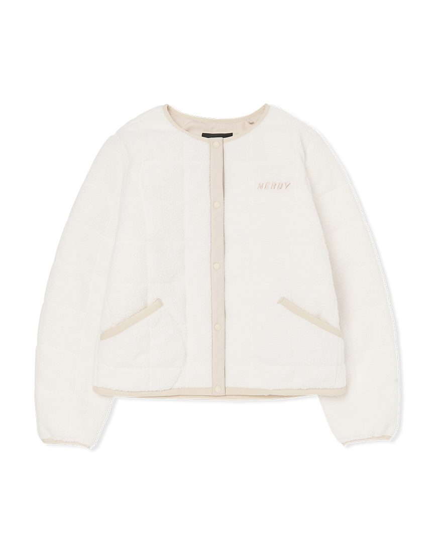韓國 NERDY - Women Quilted Fleece Jacket