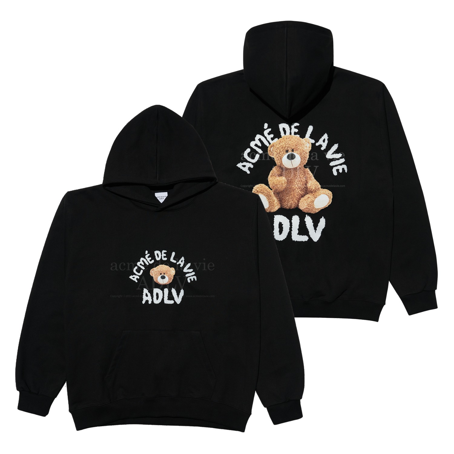 ADLV-[아크메드라비] TEDDY BEAR (BEAR DOLL) HOODIE BLACK
