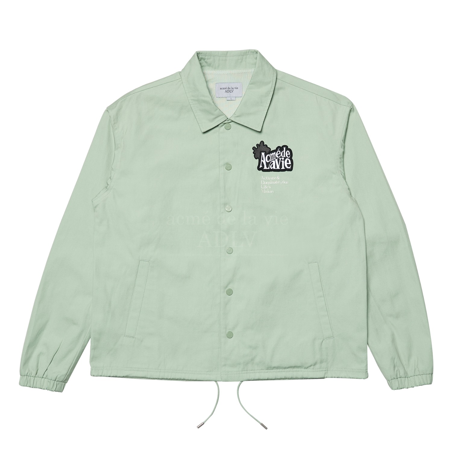 ADLV-[아크메드라비] EMBROIDERY WAPPEN COACH JACKET MINT