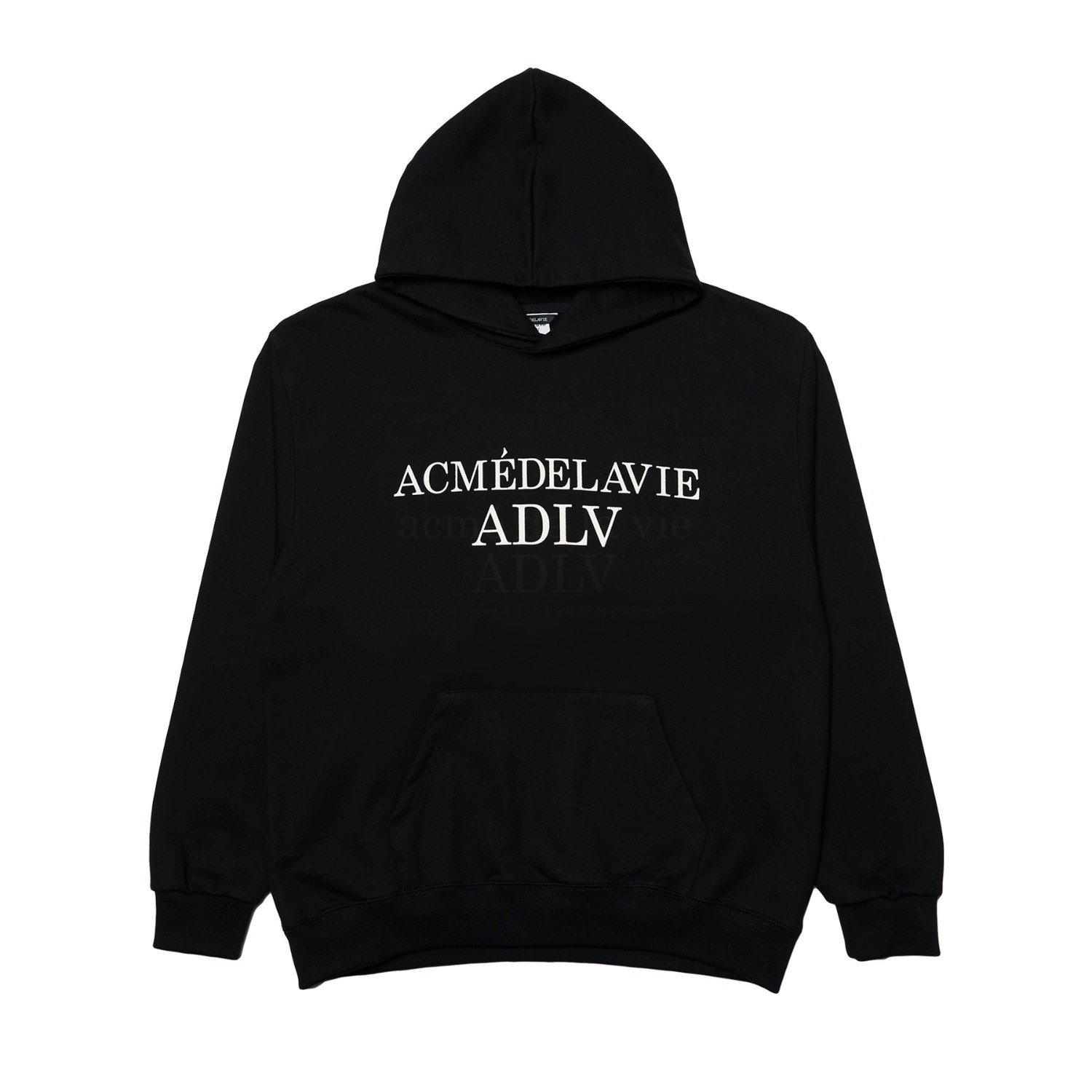 ADLV-[아크메드라비] ESSENTIAL LOGO HOODIE BLACK
